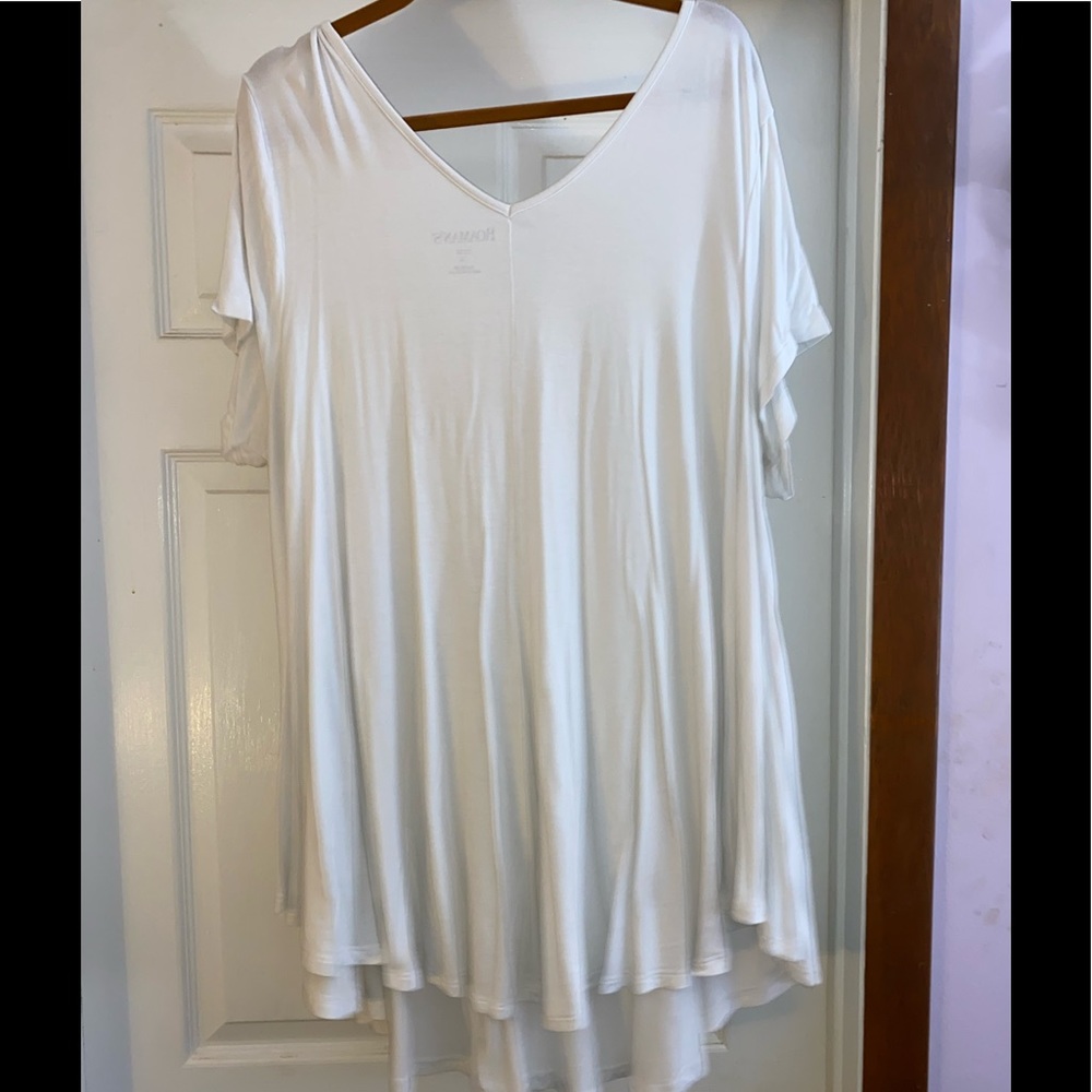 White plain tunic